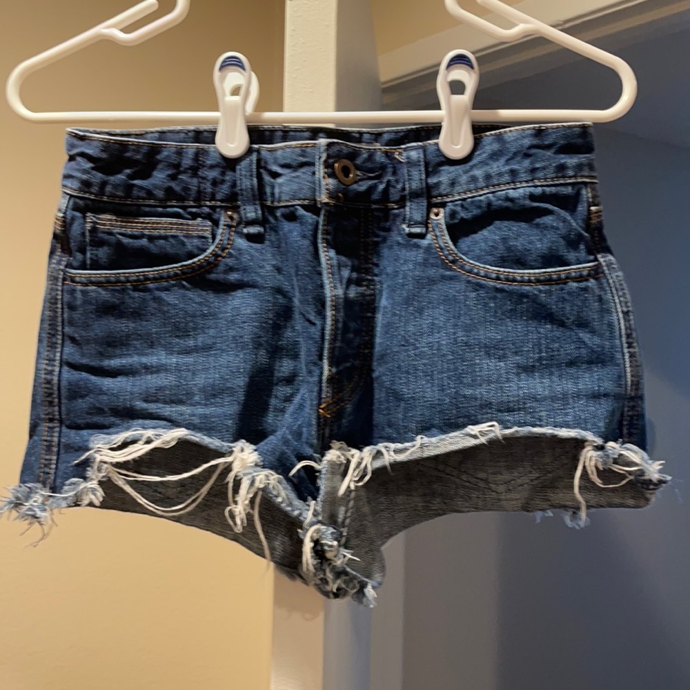 FREE PEOPLE Logan High Rise Denim Shorts